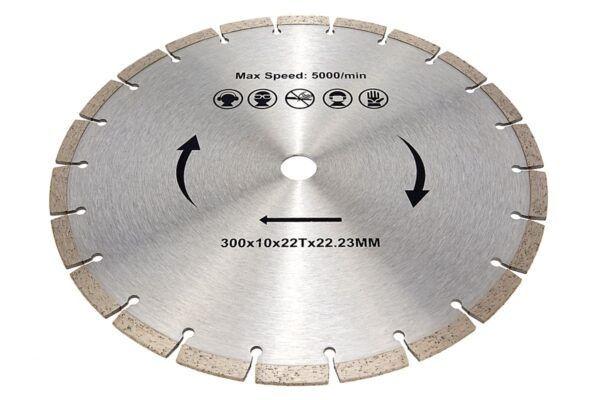 HBM 300 mm Zaagblad voor HBM Professionele 40 Volt 5,0 AH Li-ion Betonzaag / Bandenzaag / Motorslijper 1300W Inclusief 2 x 300mm Zaagblad en Inclusief 4 x Li-ion Accu’s - Image 2