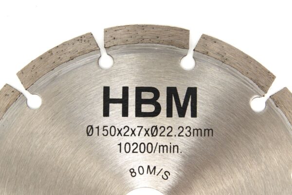 HBM 150 mm zaagbladen tbv muurfrees 1700w ( H131674) - Afbeelding 3