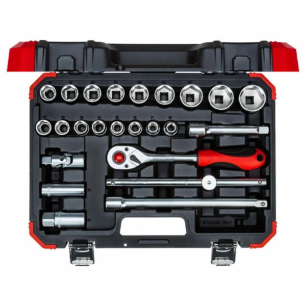 Gedore dopsleutelset 1/2 inch, 10 - 32 mm, 24-delig