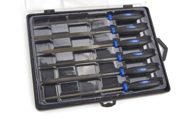 HBM 6 Delige Deluxe Naaldvijlenset, Sleutelvijlenset met Soft Grip Handvaten - Afbeelding 4