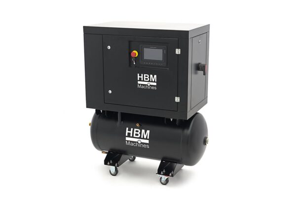 HBM schroefcompressor 5 pk gecombineerd met 160 liter luchttank - Afbeelding 3