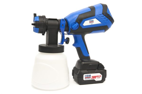 HBM 20 Volt 4.0AH Draagbare Elektrische Verfspuit Inclusief 2 Accu's Met 1000 ML Reservoir - Afbeelding 3