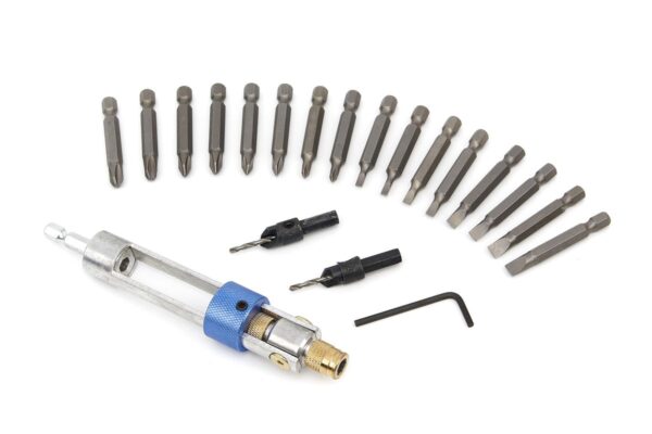 HBM 20 Delige Swap Drill Bit Set, Omkeerbare Bithouder Met Verzinkfrees - Afbeelding 3