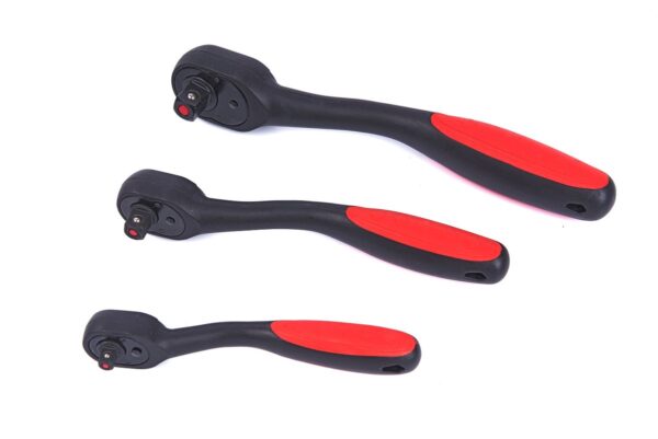 HBM professionele premium ratels 72 tands rood zwart - Image 2