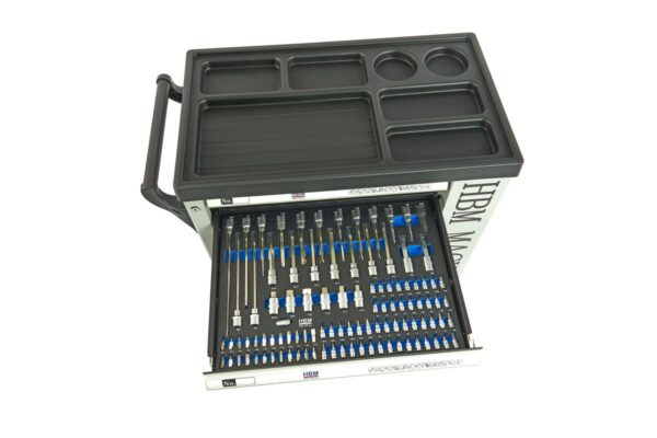 HBM premium gevulde gereedschapswagen met deur - 245-delig - Afbeelding 17