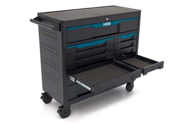 HBM gereedschapswagen 12 laden, 106 cm, zwart blauw - Afbeelding 4