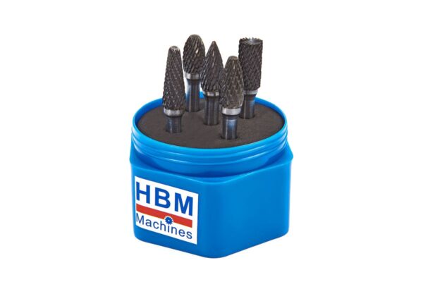 HBM 5 Delige Volhardmetalen Frezenset
