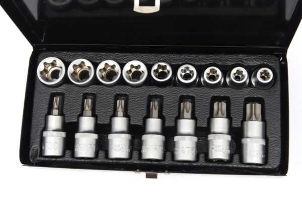 HBM Inwendige en uitwendige torx doppenset 16 delig 1/2 inch - Bild 2