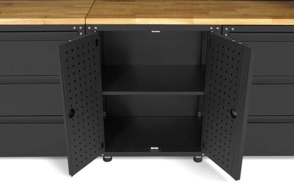 HBM premium modulair werkplaatssysteem, 16-delig, matzwart - Afbeelding 13