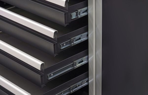 HBM professional deluxe modulair werkplaatssysteem, 9-delig, zwart rood - Afbeelding 13