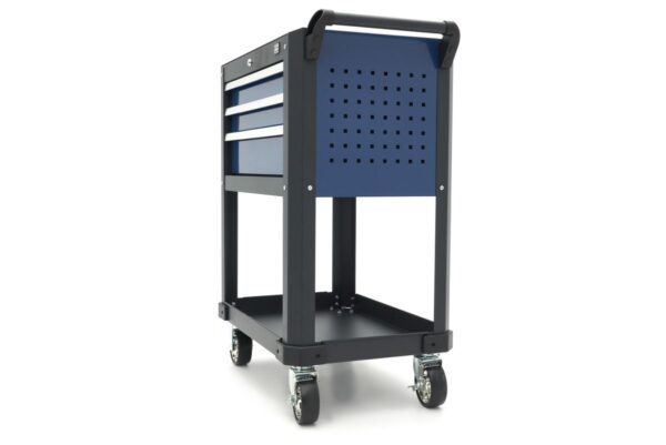 HBM Gereedschapswagen met 3 laden, blauw - Afbeelding 6