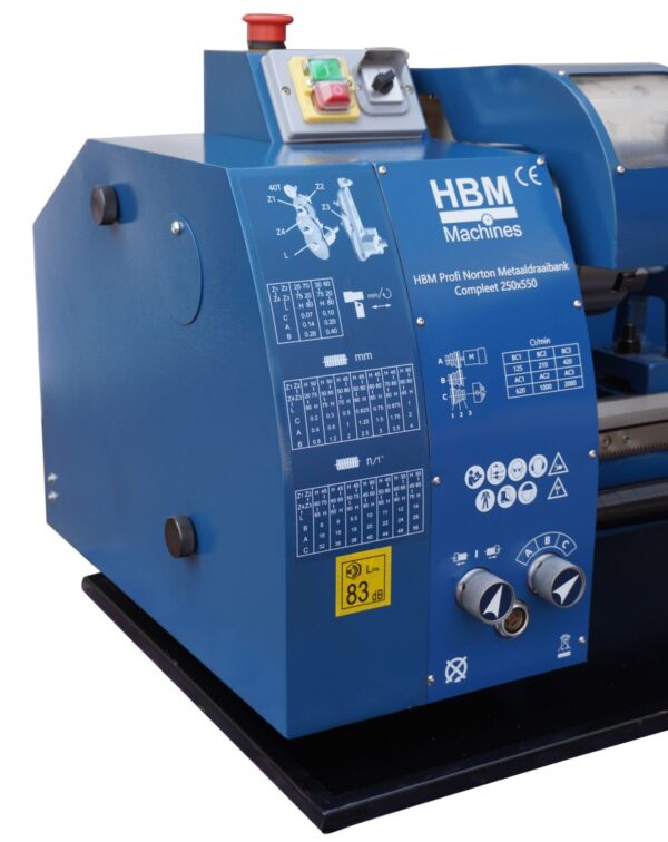 HBM metaaldraaibank 250 x 550 Norton compleet - Image 4