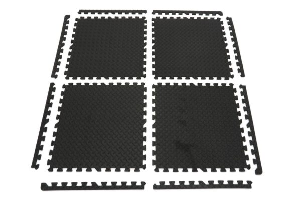HBM EVA vloertegel set voor vloerbescherming 4-delig, zwart - Afbeelding 7