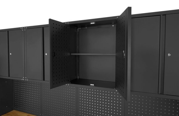 HBM premium modulair werkplaatssysteem, 16-delig, matzwart - Afbeelding 14