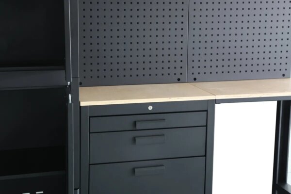 HBM premium werkplaatssysteem, 8-delig, mat zwart - Image 6