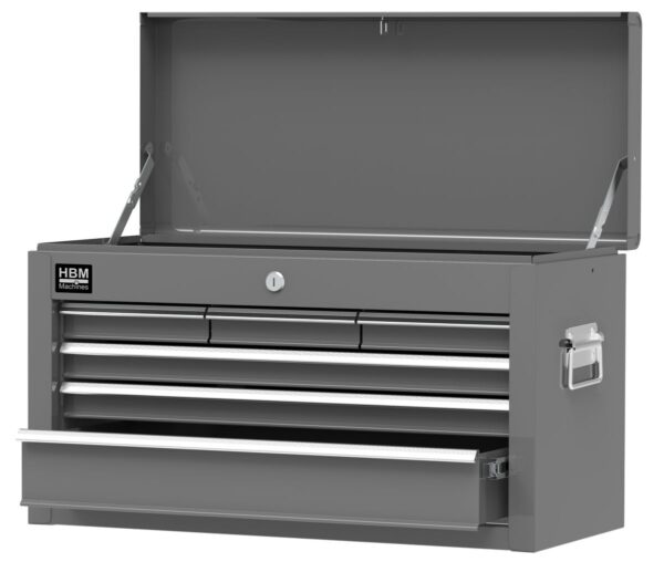 HBM gereedschapswagen inclusief opzetkast, grijs, model 2 - Afbeelding 4