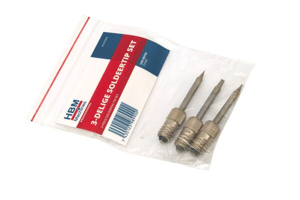 3 delige soldeertip set tbv HBM 3,6 volt 8 watt soldeerbout op accu - Afbeelding 3