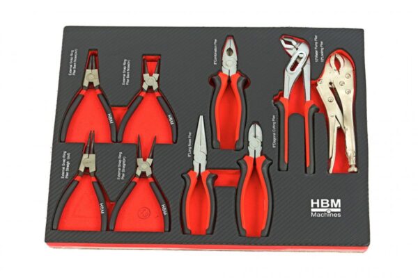 HBM Premium gevulde gereedschapswagen met deur - 154 delig - Afbeelding 7