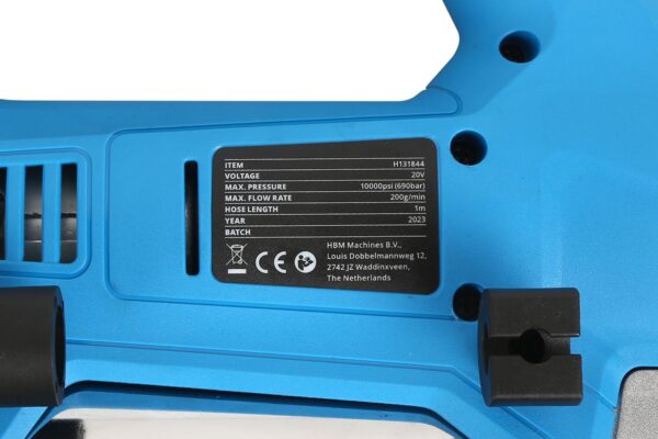 HBM accu vetspuit compleet 20 Volt Power20 - Afbeelding 6