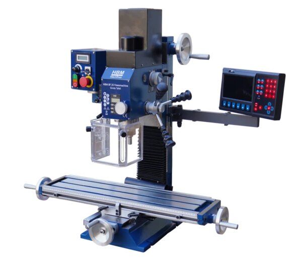 HBM freesmachine BF 25 met 3 assig digitaal uitleessysteem - Afbeelding 4