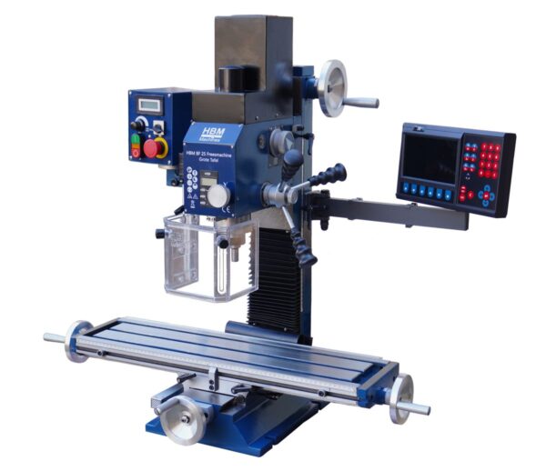 HBM freesmachine BF 25 grote tafel 3 assig digitaal uitleessysteem - Afbeelding 4