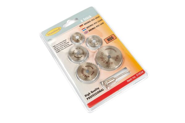 HBM 6 Delige HSS Zaagbladenset - Afbeelding 2