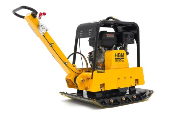 HBM Professionele 13 PK - 38KN  Reversible Trilplaat 820 x 650 mm incl. Wielenset en Bestrating Beschermplaat