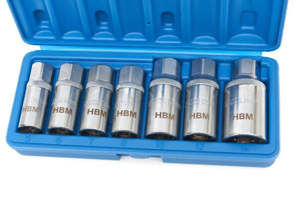 HBM 7 Delige Draadeind, Tapeind Uitdraaiset - Draadeind Uitdraaier Van 6 tot 14 mm. - Bild 4