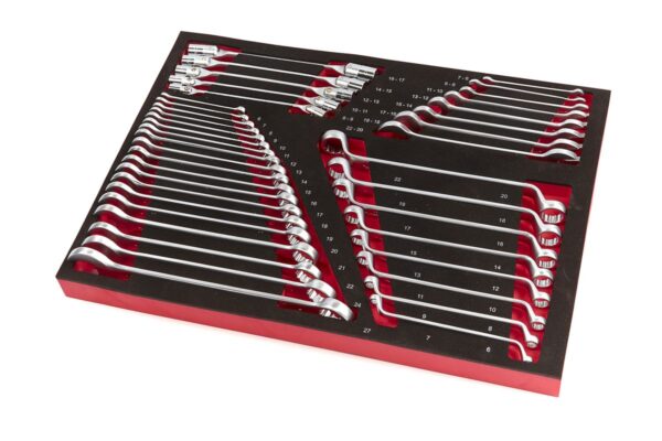 HBM 40 Delige Steeksleutel, Ringsleutel en Cardansleutelset Foam Inlay