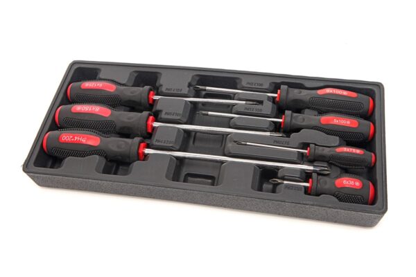 HBM 7 Delige Kruis Schroevendraaierset Inlay