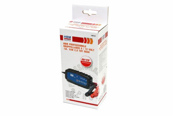 HBM Druppellader 6 / 12 Volt – 3A. Van 2,6 tot 90AH - Afbeelding 5