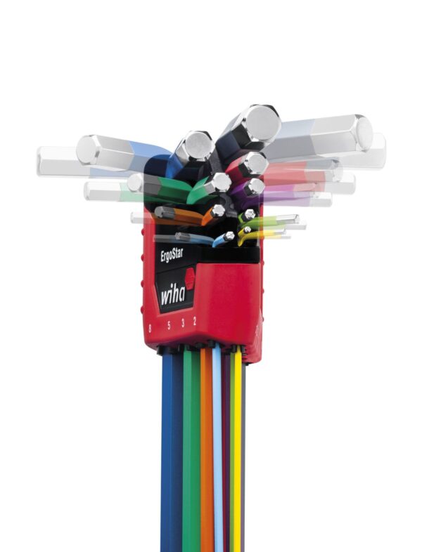 Wiha stiftsleutelset SB 369E9F ErgoStar gekleurd - Afbeelding 2