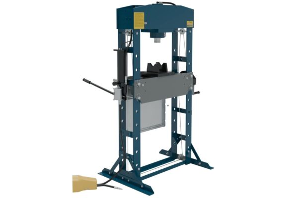 HBM 50 Ton professionele raamwerkpers, werkplaatspers, met veiligheidsrek - Afbeelding 3