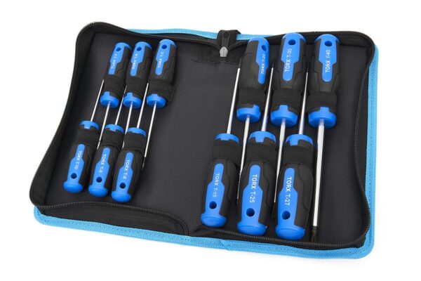 HBM 12 Delige Torx Schroevendraaierset in Stevige Opbergetui - Afbeelding 7