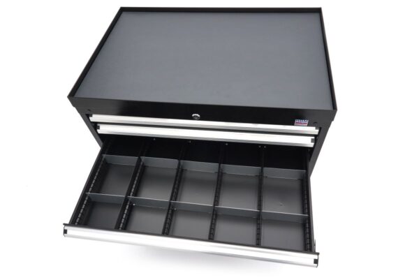 HBM 6 Laden Profi Gereedschapskast 88 x 58 x 80 cm zwart - Afbeelding 10