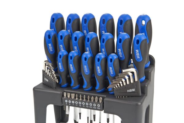 HBM Profi 44 Delige Soft Grip Schroevendraaierset, Inbussleutelset en Bitset - Afbeelding 3