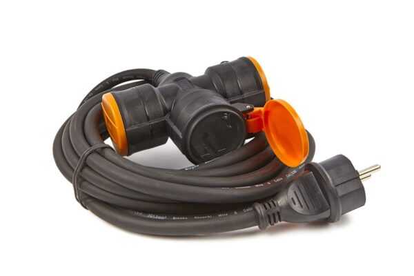 Relectric PRO verlengsnoer 5 mtr 3-voudig 3x1,5mm - Afbeelding 2