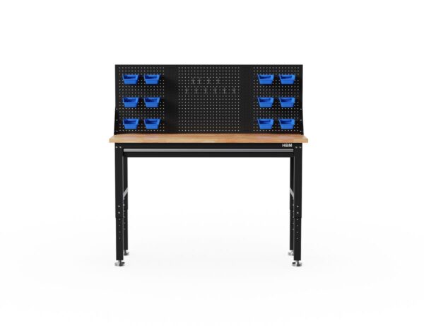 HBM heavy duty werkbank 152 cm, met een lade en achterwand - Afbeelding 2