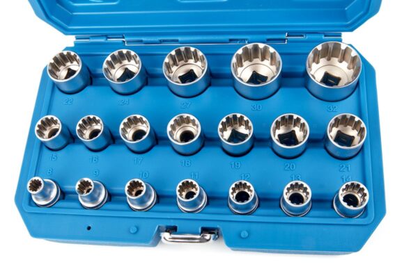 HBM 1/2 inch Multilock Doppenset Van 8 tot 32 mm 19 Delig - Afbeelding 2