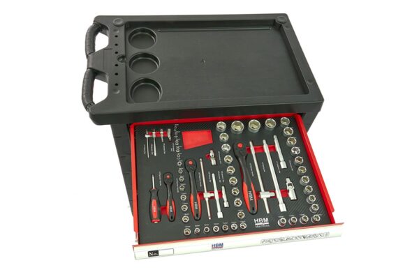 HBM Premium Gevulde gereedschapswagen - 154 Delig - Afbeelding 8