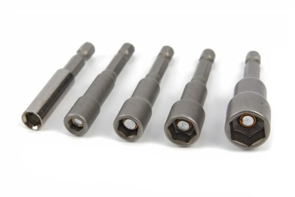 HBM 8 Delige Dopsleutelset, Bit - Dop Adapterset en Bithouder met HEX opname - Afbeelding 3
