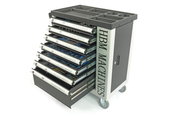 HBM premium gevulde gereedschapswagen met deur - 245-delig - Afbeelding 27