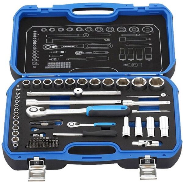 Gedore dopsleutelset 69-delig, 1/4, 1/2 inch -19 BMC20 - Afbeelding 4
