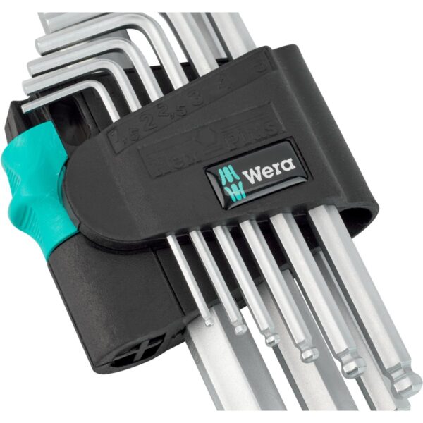 Wera Haakse inbusset 1.5-10 mm kort kogelkop - Afbeelding 3