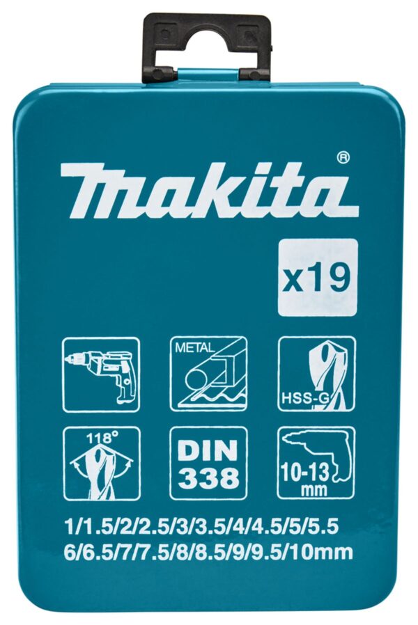 Makita HSS-G metaalborenset HSS-G 19-delig, D-54025 - Afbeelding 4