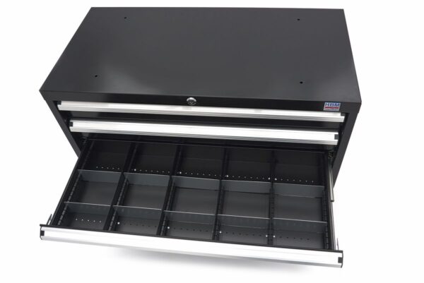 HBM 6 Laden Profi Gereedschapskast 90 x 45 x 90 cm zwart - Afbeelding 10