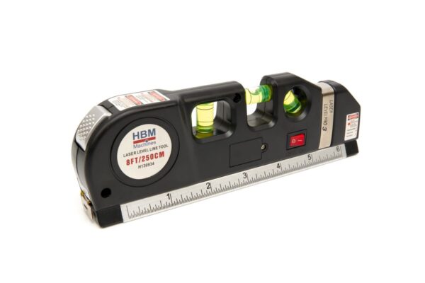 HBM Waterpas met Multifunctionele Laser en Geïntegreerde Rolmaat 250 cm. - Afbeelding 3