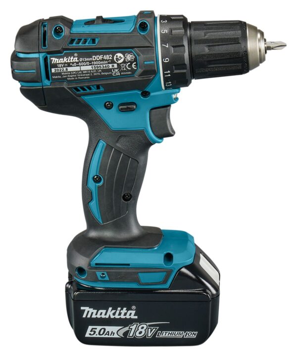 Makita Boor-/schroefmachine 18 Volt DDF482RTJ - Image 2