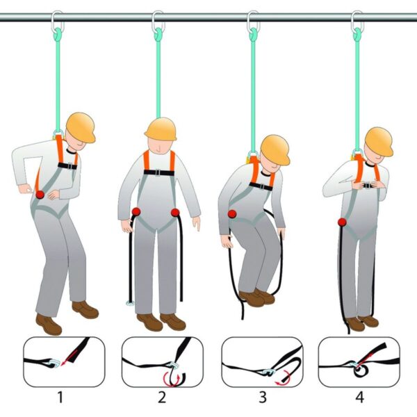 Delta Plus valbeveiliging HA203FS compressiebandenset - Afbeelding 2