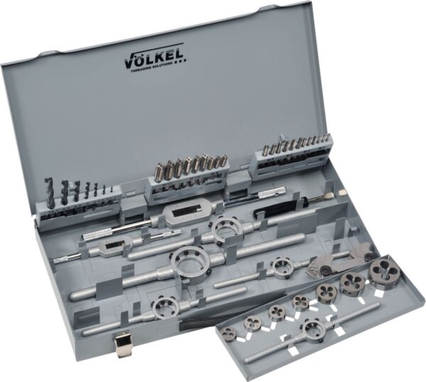Volkel handtap en draadsnijset M3 - 12, 42 delig